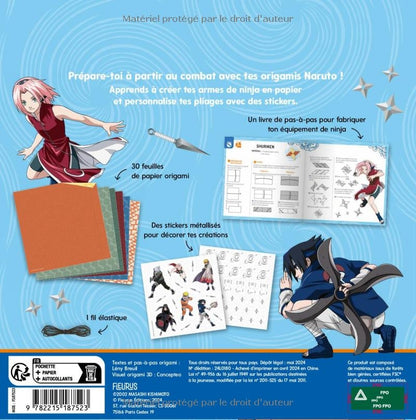 Atelier Origami Naruto – Kit Créatif Armes de Ninja en Papier Edition Fleurus