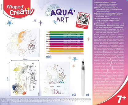 Aqua’Art Licornes – Kit aquarelle enfant dès 7 ans Maped