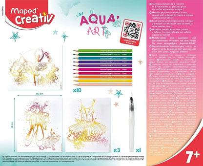 MAPED Aqua’Art Danse – Kit aquarelle pour enfants dès 7 ans Maped