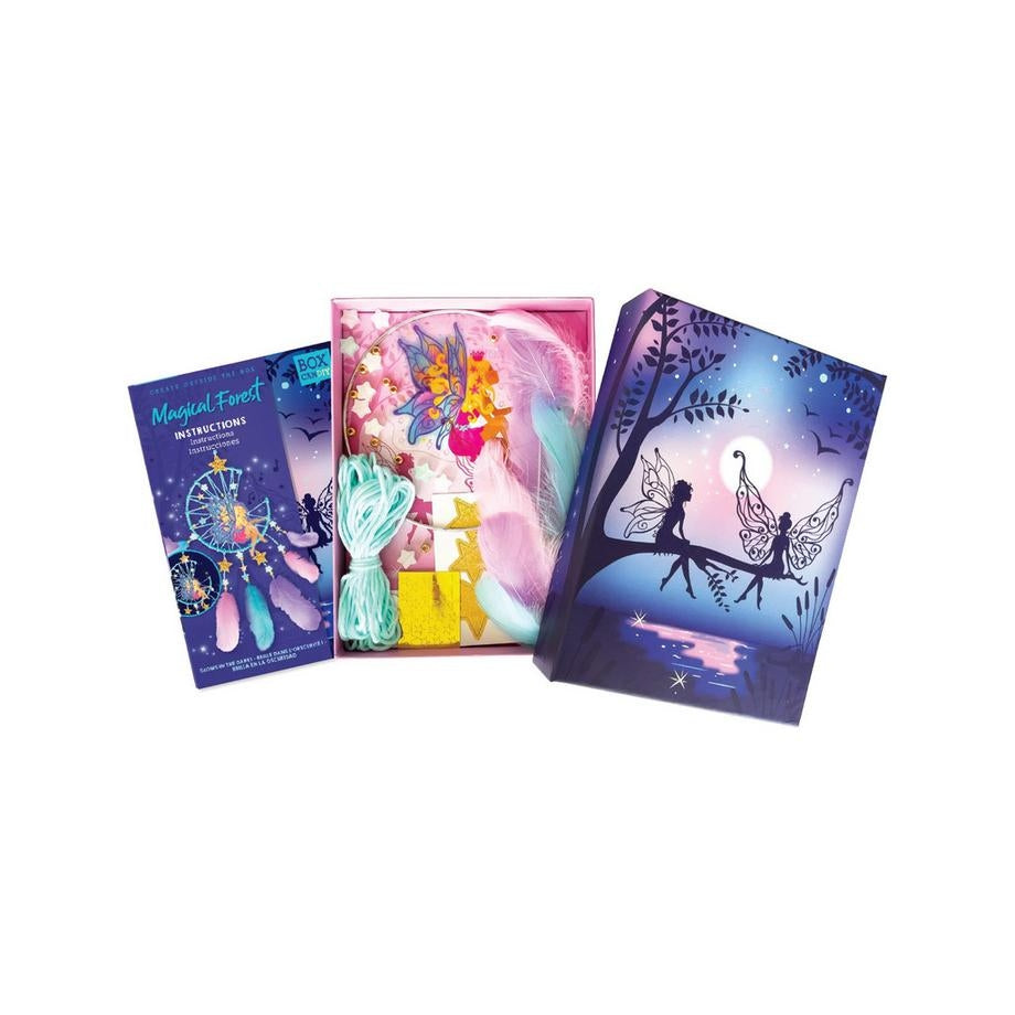 Attrape-rêves décoré de perles étoiles phosphorescentes