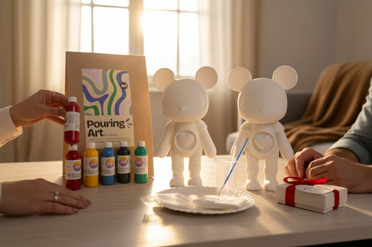 Duo d’Ours Pouring Art – Activité créative à faire en amoureux | Joy Cadeaux JOY!
