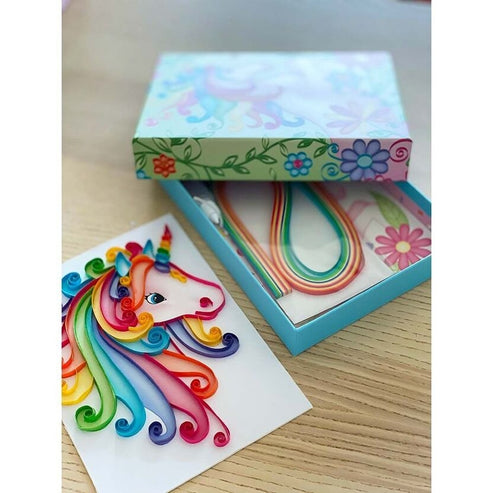 Coffret quilling licorne Box Candiy enfant