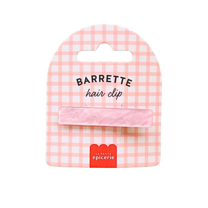 Barrette Iconic Aquarelle rose nacré – Joy Cadeaux (5,5 cm) LA PETITE EPICERIE