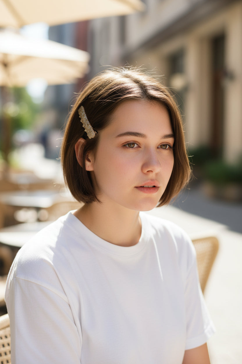 Barrette Étoile Champagne scintillante – La Petite Épicerie LA PETITE EPICERIE