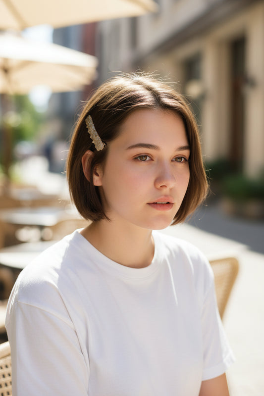 Barrette Étoile Champagne scintillante – La Petite Épicerie LA PETITE EPICERIE