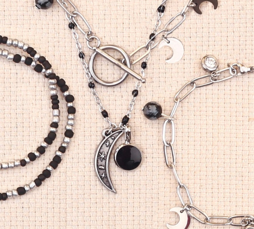 Kit DIY Parure Argentée Inoxydable – Créez 4 Bijoux Tendance GRAINE CREATIVE