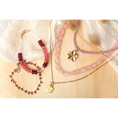 Kit Bijoux DIY & Relax Quartz Rose – Collier et Bracelet à Créer Soi-même GRAINE CREATIVE