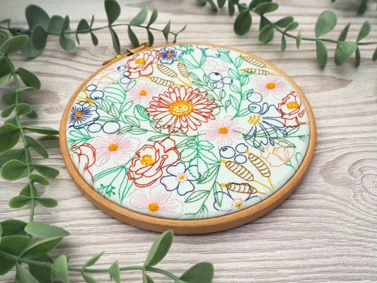 Bloom Burst, Kit de couture DIY pour broderie florale Oh Sew Bootiful