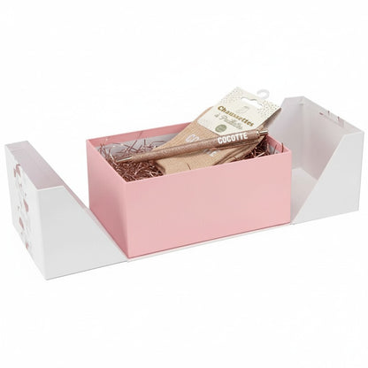 Boîte cadeau blanche double ouverture – Créez votre box cadeau | Joy Cadeaux 22,5 x 15,5 x 10 cm JOY!