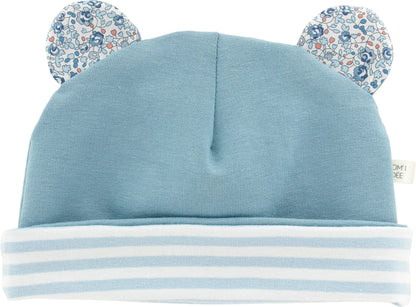 Kit Couture Naissance “Marin” – Bonnet & Chaussons Bébé Liberty DIY Com'1 Idée