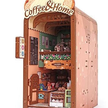 Maquette 3D Bois Cosy Coffee – Café Miniature Lumineux DIY Graine Créative GRAINE CREATIVE