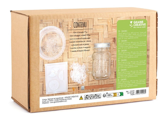 Kit DIY Bougie Mojito – Fabriquez une Bougie Cocktail Originale GRAINE CREATIVE