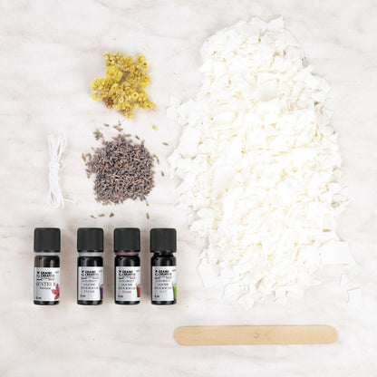 Kit Bougies Fleuries et Colorées – Création Bougies DIY GRAINE CREATIVE