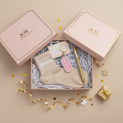 Porte-Clés Paillettes "Bichette" – Accessoire Fun & Cadeau Original JOY!