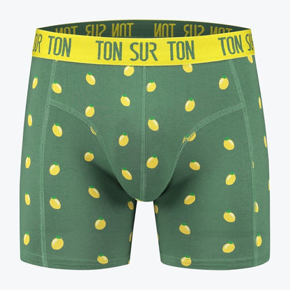 Chaussettes & Boxer Easy Peasy Citron – Coton Bio – Cadeau Homme Original Ton sur Ton
