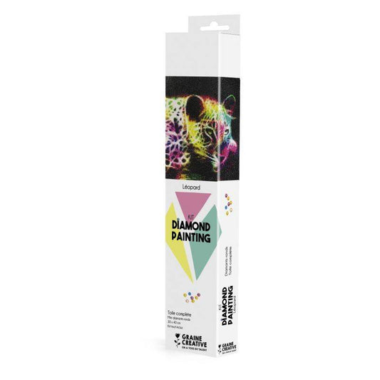Kit Diamond Painting Léopard – 30x40 cm – Graine Créative GRAINE CREATIVE