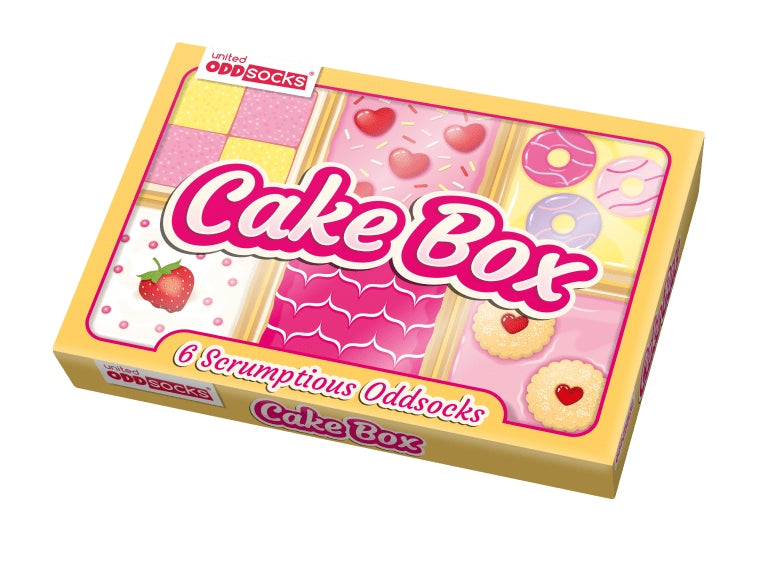 UNITED ODDSOCKS - CAKE BOX COFFRET CADEAU ADULTE DE 6 CHAUSSETTES EUR 37-42 United Oddsocks