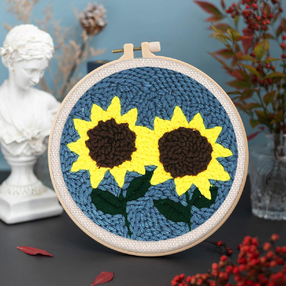 Punch Needle Sonnenblumen