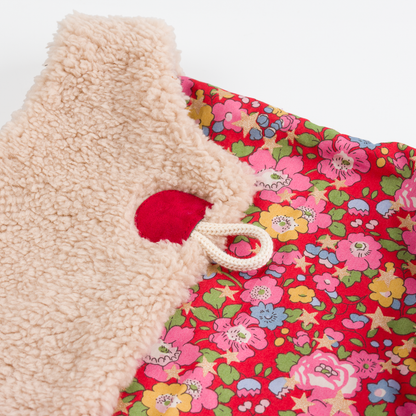 Kit couture gilet berger fille Louna – Gilet moumoute enfant doublé Liberty Com'1 Idée