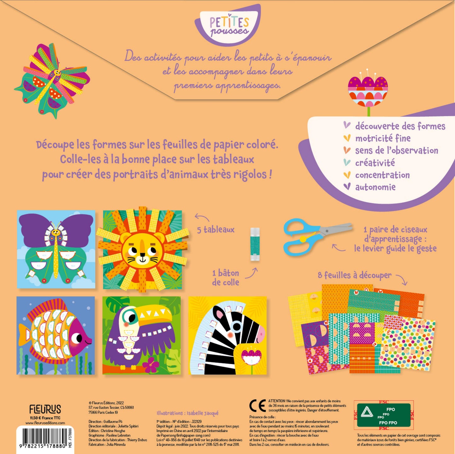 Coffret de découpage et collage comme idée cadeau éducative