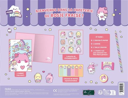 La Papeterie de Rosie Fraise – Coffret Papeterie Kawaii Complet Edition Fleurus
