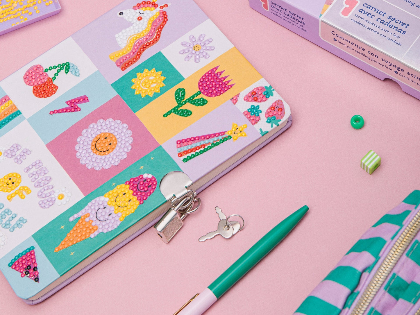 Petit Diamond Kids Carnet Secret – Coffret Créatif Diamond Painting Enfant dès 6 ans LA PETITE EPICERIE