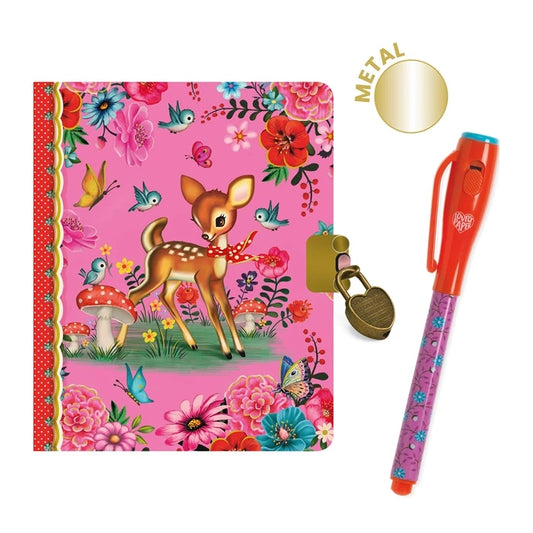 Carnet Secret Magique Fiona Djeco – Journal Intime avec Stylo Invisible Djeco