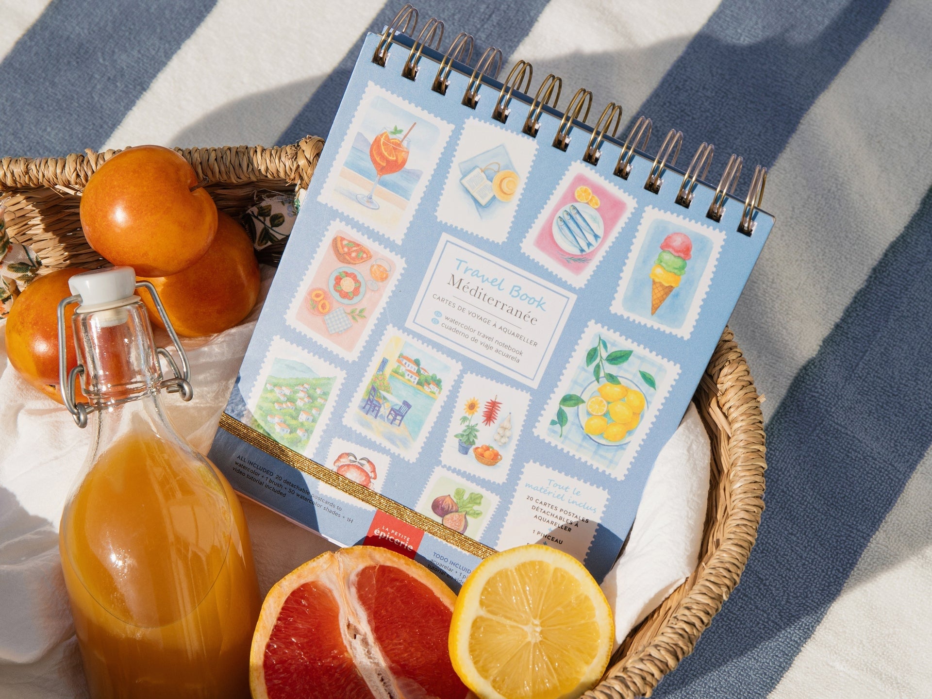 Travel Book – Carnet Aquarelle Méditerranée Débuter l’aquarelle facilement La Petite Épicerie LA PETITE EPICERIE