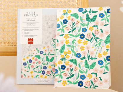 Carnet à peindre Midsummer illustration florale Petit Pinceau