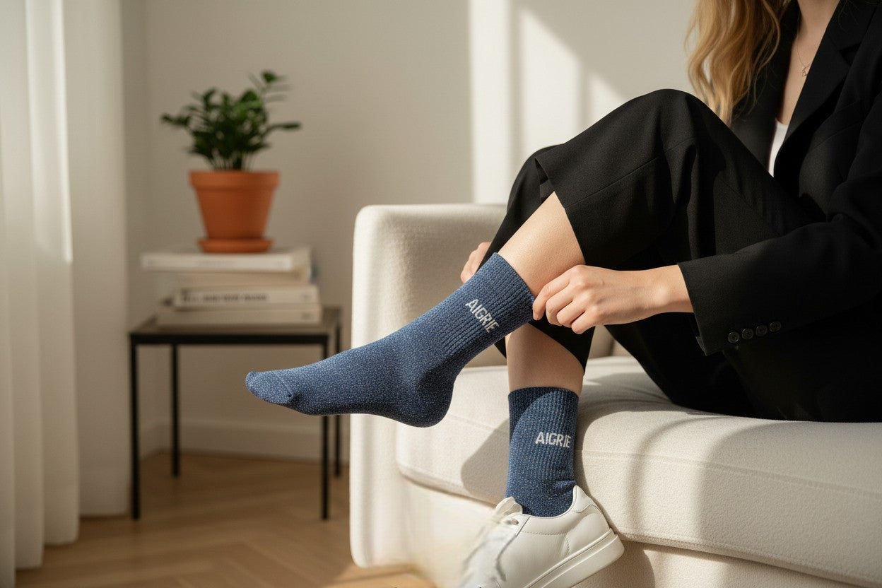 chaussettes aigrie portees look tendance femme