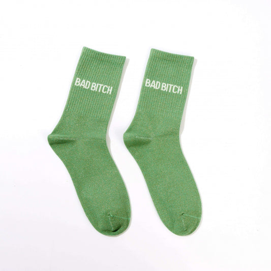 chaussettes bad bitch femme taille 36 42 paillettes