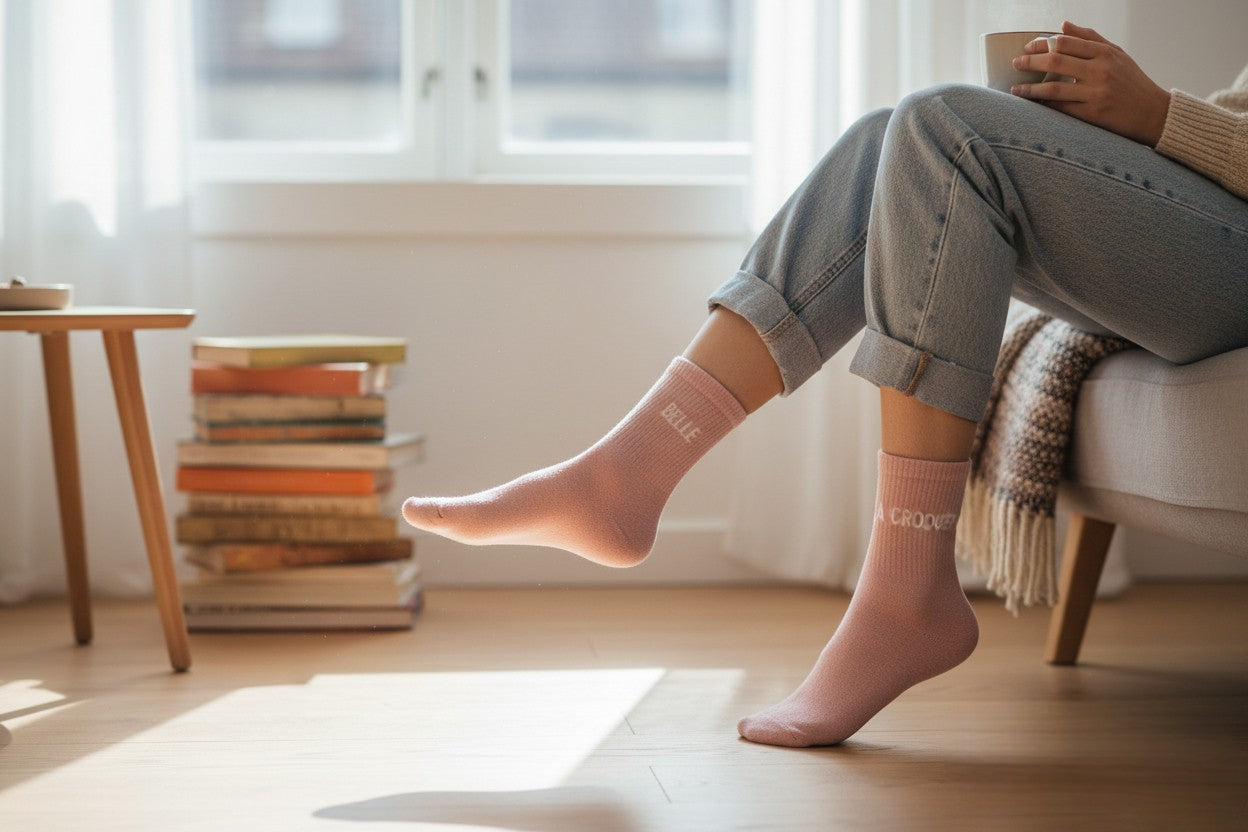 Chaussettes Dépareillées BELLE / À CROQUER à Paillettes (36-42) JOY!