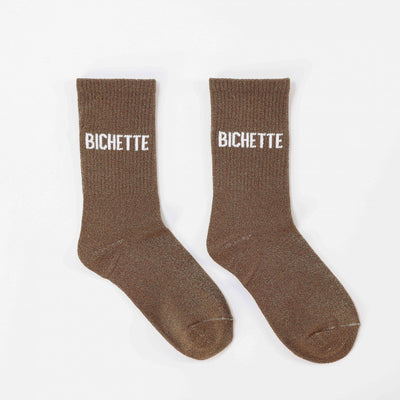Chaussettes BICHETTE à Paillettes – Message Tendre & Fun (36-42) JOY!