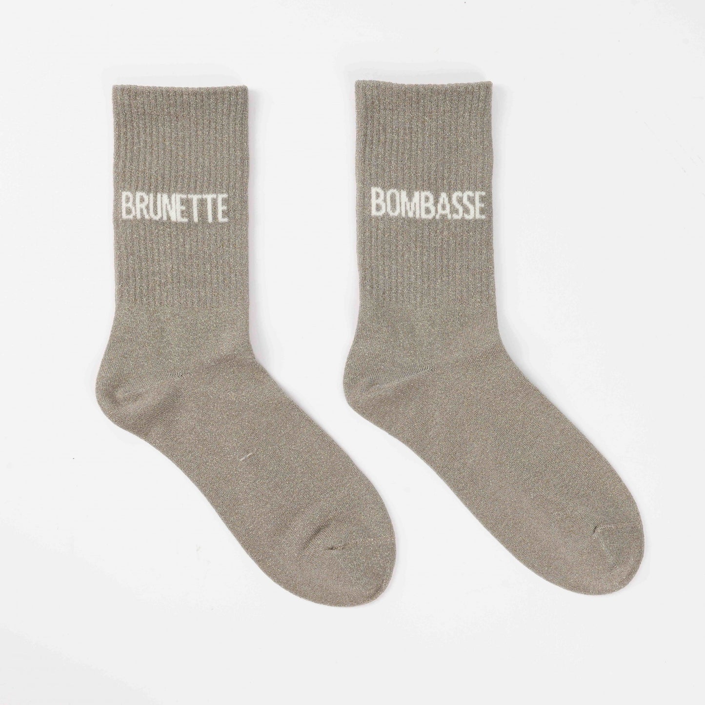 Chaussettes Dépareillées BRUNETTE / BOMBASSE à Paillettes (36-42) JOY!