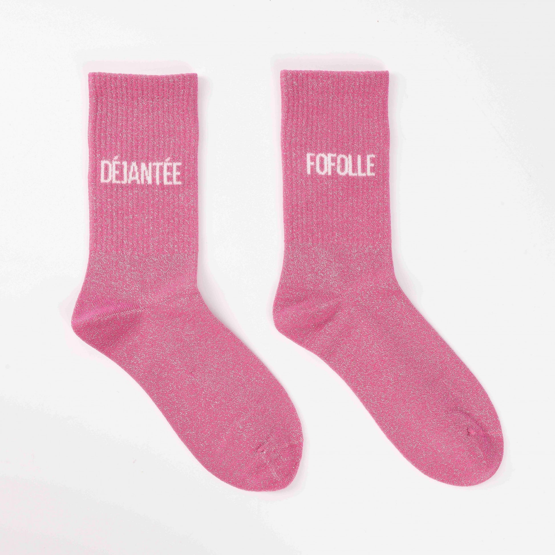 Chaussettes Dépareillées DÉJANTÉE / FOFOLLE à Paillettes (36-42) JOY!