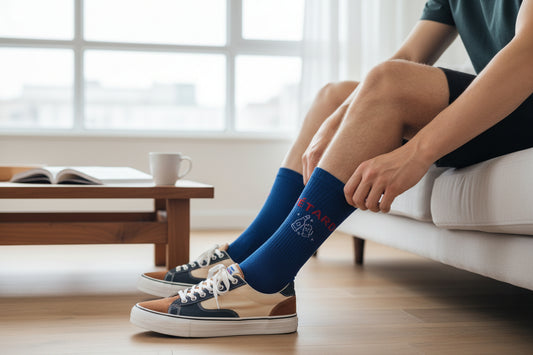 Chaussettes à message FÊTARD – Humour & Confort (39/45) JOY!