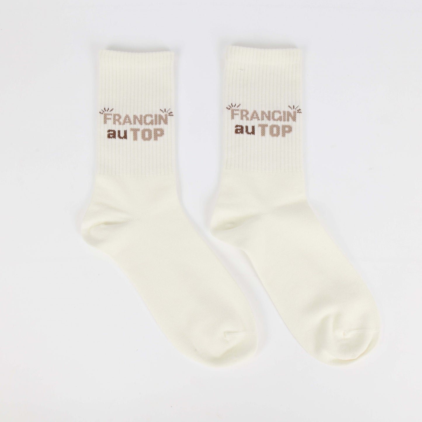 Chaussettes Homme “FRANGIN AU TOP” – Idée Cadeau Frère (39-45) JOY!