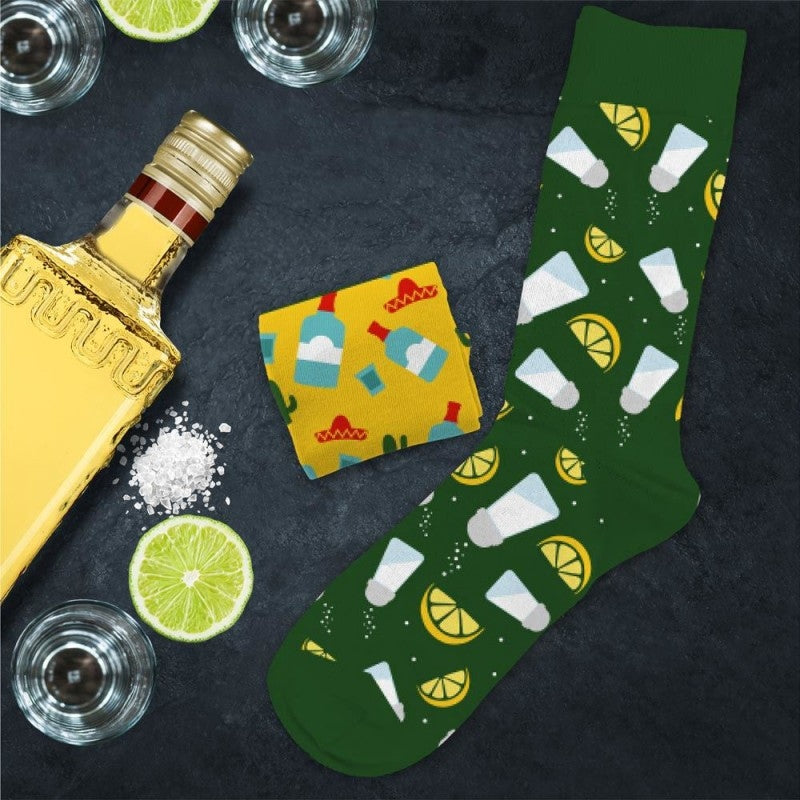 chaussettes humoristiques tequila paf adulte idée cadeau soirée