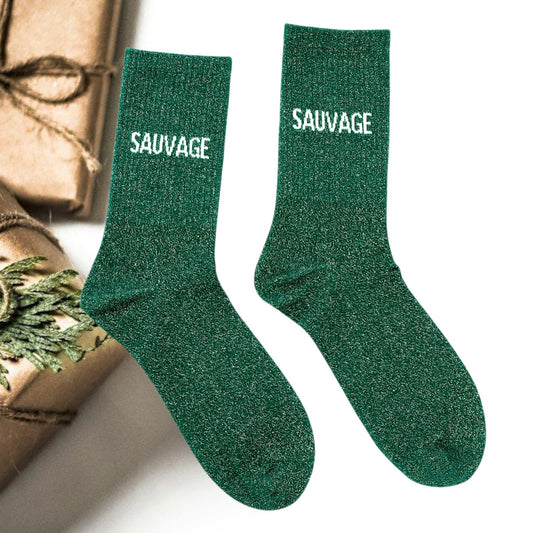 chaussettes sauvage femme 36 42 paillettes