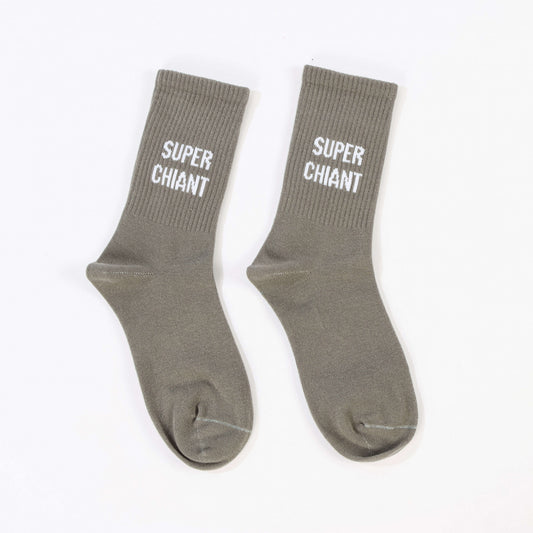 Chaussettes Humoristiques “Super Chiant” – Cadeau Fun & Décalé JOY!
