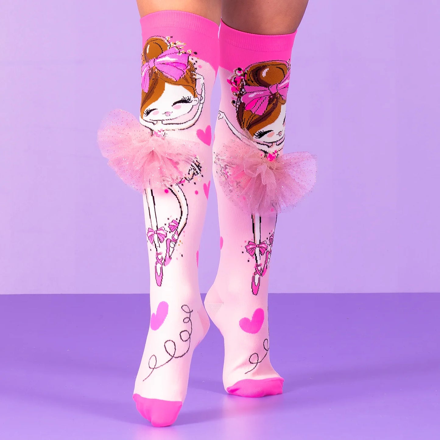 MADMIA – Chaussettes Ballerine avec Tutu 3D – Taille unique enfants & adultes MADMIA
