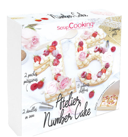 Atelier Number Cake – ScrapCooking® | Coffret pâtisserie complet chiffres 0 à 9 ScrapCooking