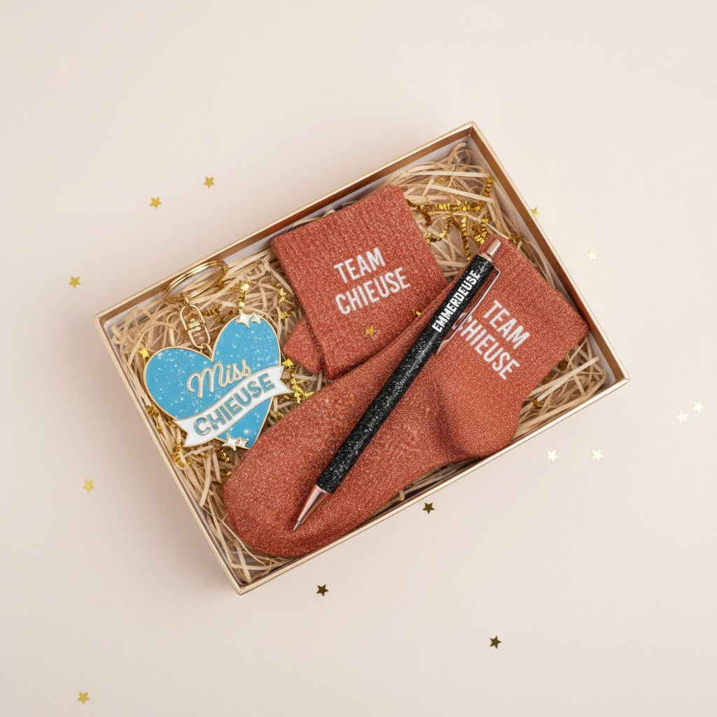 Porte-Clés Paillettes Miss Chieuse – Cadeau Femme Humoristique JOY!