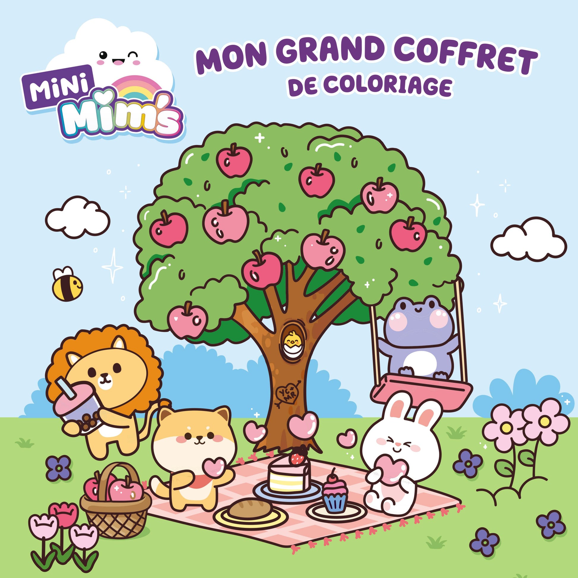 Coffret de coloriage enfant avec 8 feutres à alcool et 32 coloriages