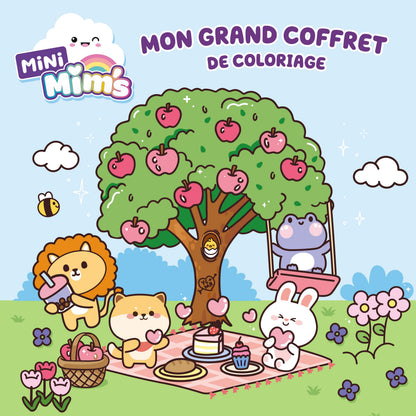 Coffret de coloriage enfant avec 8 feutres à alcool et 32 coloriages