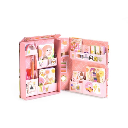 Boîte de papeterie sur le thème de la mode pour enfants