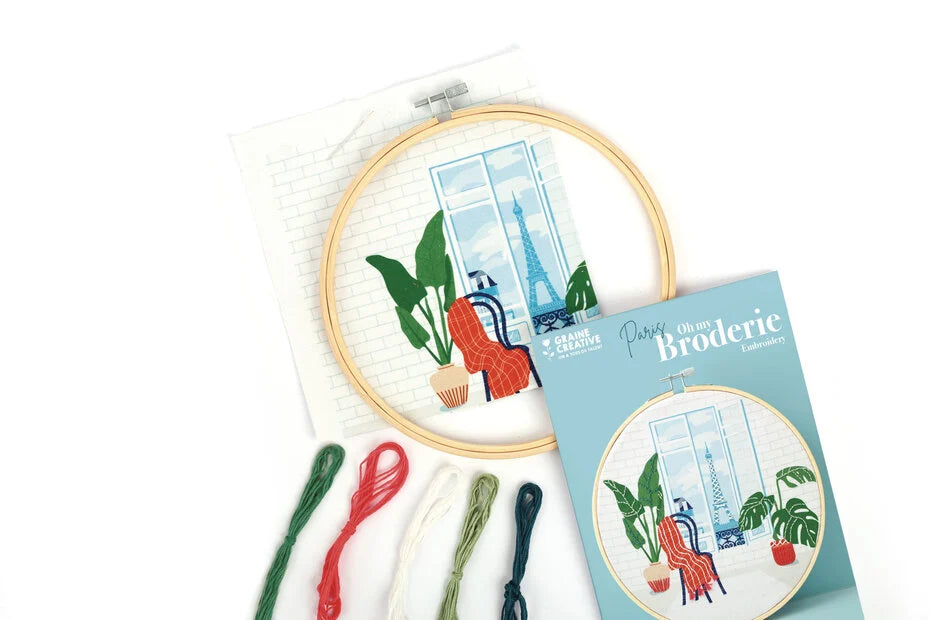 Kit Broderie Partielle Paris – Graine Créative GRAINE CREATIVE