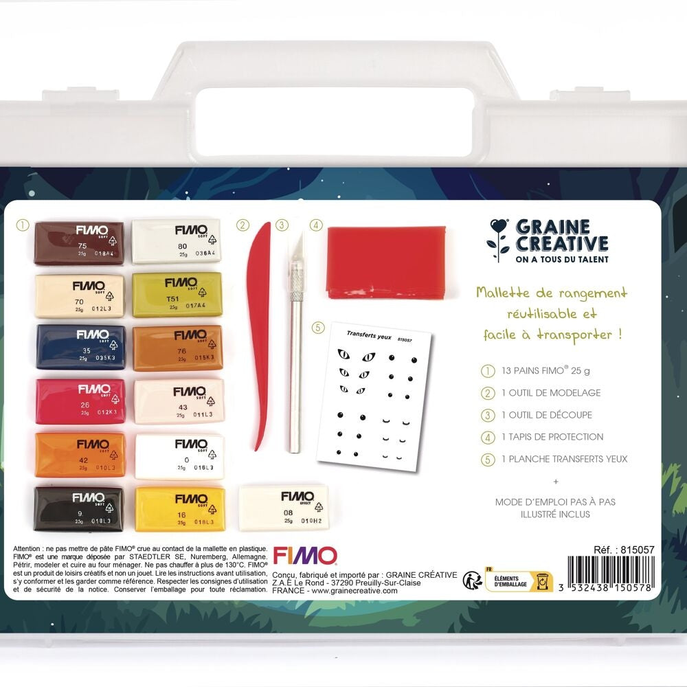 Coffret créatif FIMO avec outils et accessoires de modelage