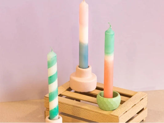 Kit DIY Bougies Dip Dye Mint – Mes bougies à créer soi-même LA PETITE EPICERIE