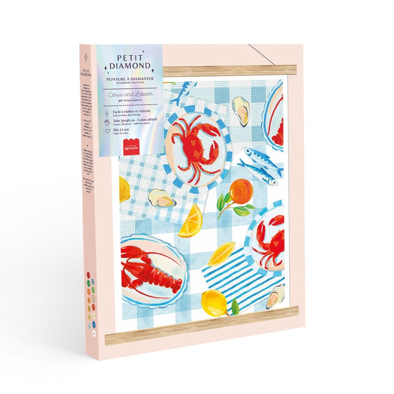 Coffret Petit Diamond Citrus & Lobster – Kit Diamond Painting Estival Citrons & Homard LA PETITE EPICERIE